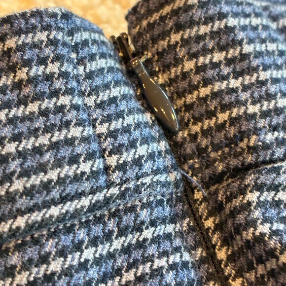 Hollister HIgh Rise Blue Front Slit Zip Closure Mini Skirt - Picture 6 of 11